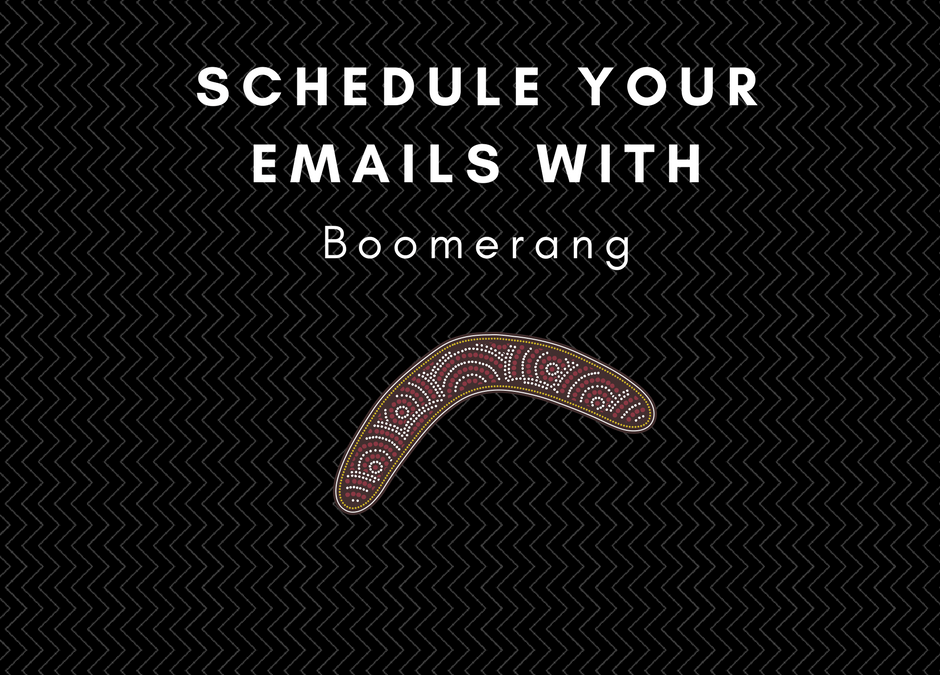 Boomerang, a different type of scheduling