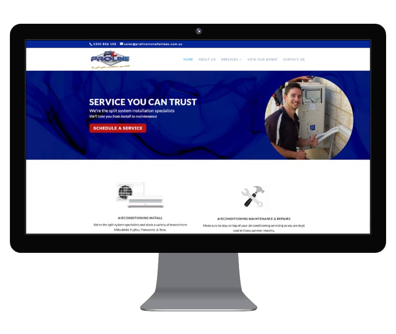 Proline Installations New Website