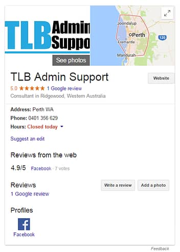 Google My Business Listing