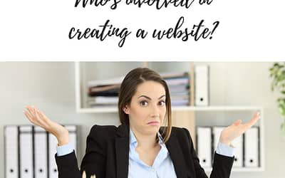 Who’s involved in creating a website?