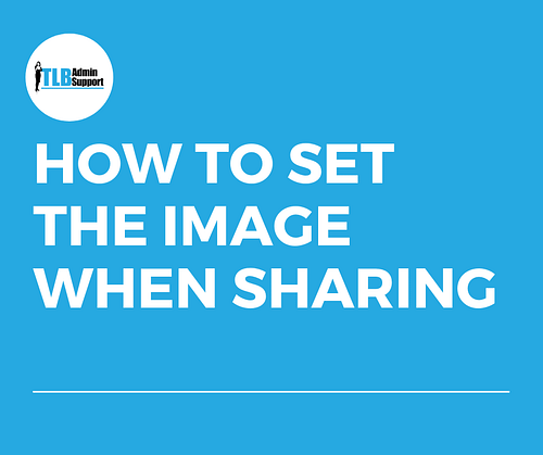 How to set the image when sharing