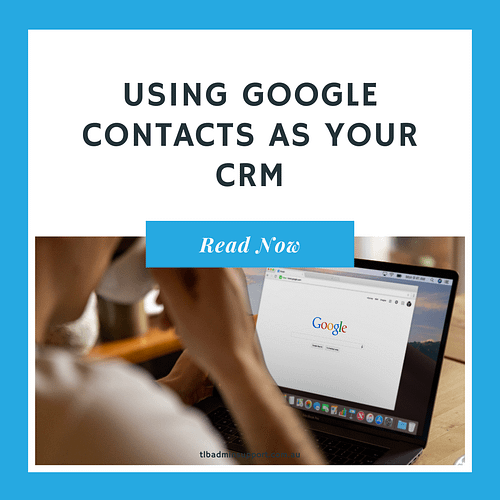 Using Google contacts as your CRM